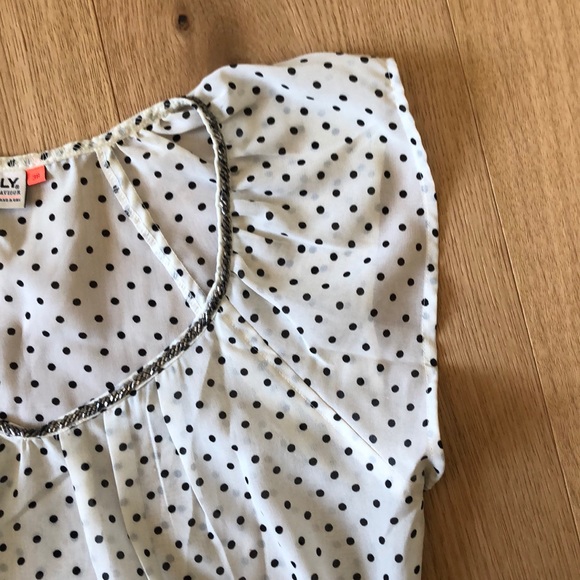 Polka Dot Blouse Tee - Picture 3 of 4